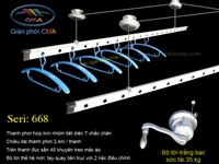 Giàn phơi seri - 668. Sức nâng 35kg