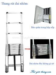 Thang rút đai nhôm cực bền đẹp