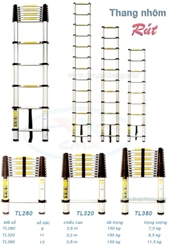 Thang nhôm rút