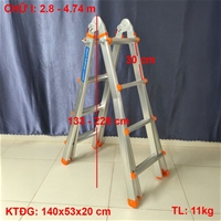 Thang nhôm gấp trượt đa năng AM04