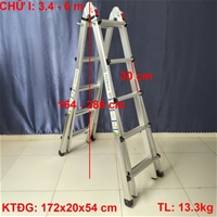 Thang nhôm gấp trượt đa năng AM05