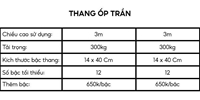 Cầu thang gác ốp trần