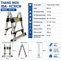Thang Inox Rút Đôi Chống Trượt NIKITA NKT-IDA32