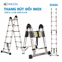 Thang Rút Đôi Inox Chữ A, Chữ I Chính Hãng NIKITA IDA66