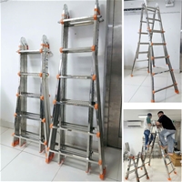 Thang Inox Rút Lồng Gấp Trượt 4 Bậc NKT-AD04