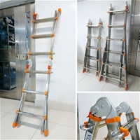 Thang Inox Rút Lồng Gấp Trượt 4 Bậc NKT-AD04