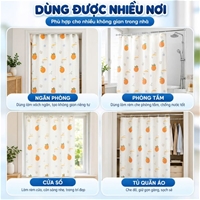 Rèm Chống Nước Chất Liệu Nhựa Cho Phòng Tắm, Vách Ngăn NIKITA