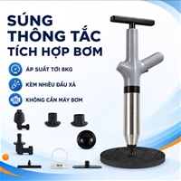 Súng Thông Tắc Bồn Cầu Đa Năng Tích Hợp Bơm NIKITA