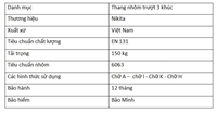 Thang nhôm trượt Nikita QL608 - QL610