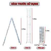 Thang nhôm gấp đa năng NKT-A405 & T405