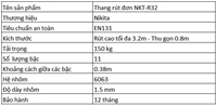 Thang nhôm rút Nikita NKT-TL320