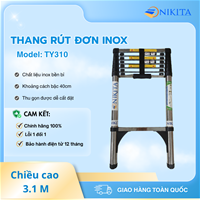 Thang INOX Rút Đơn Chống Trượt NIKITA TY-310