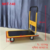 Xe Đẩy Hàng Gấp Gọn 4 Bánh Có Tay Vịn Tiện Lợi, Chịu Tải Cao NIKITA XDH-140