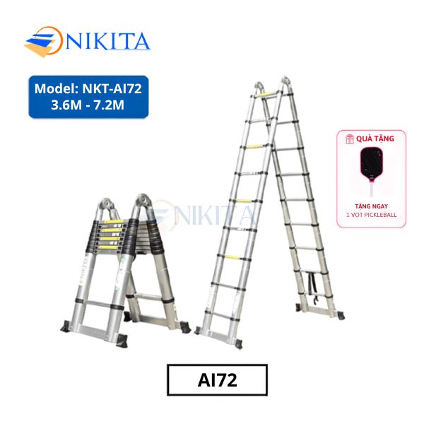 Thang nhôm rút đa năng Nikita NKT-AI72