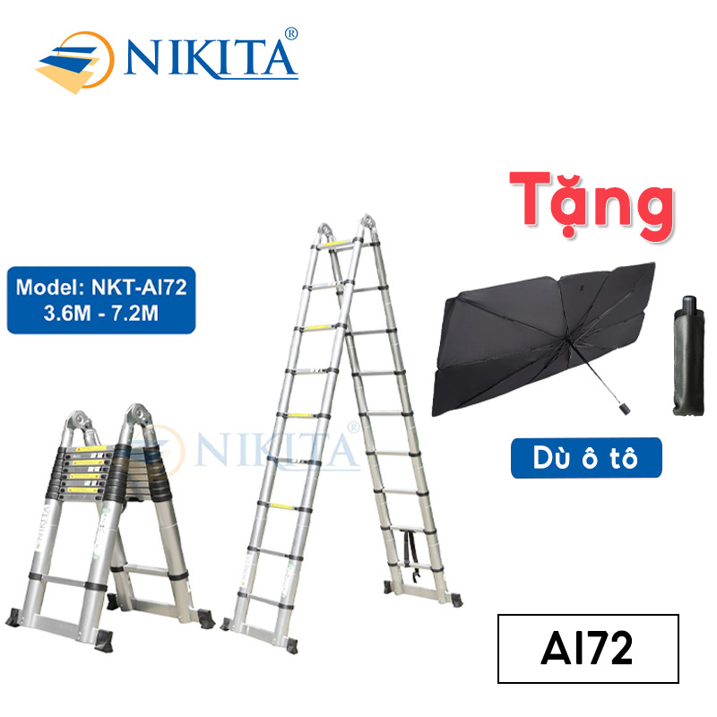 Thang nhôm rút đa năng Nikita NKT-AI72