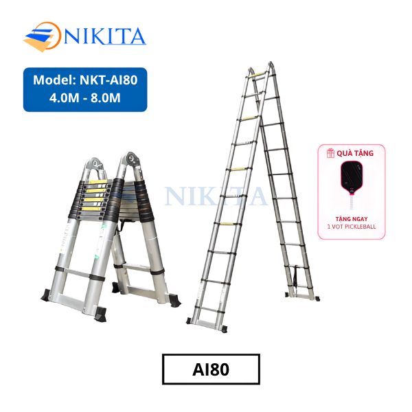 Thang nhôm rút đa năng Nikita NKT-AI80