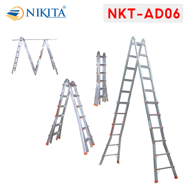 Thang nhôm gấp trượt đa năng AD06